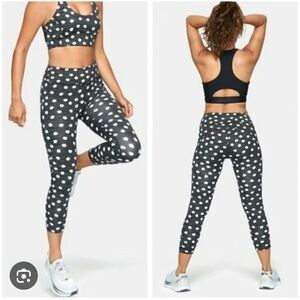 Outdoor Voices Women’s Black and White Polka Dot Leggings